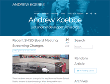 Tablet Screenshot of andrewkoebbe.com